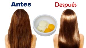 Mascarilla de huevo y mayonesa para el cabello 